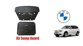BMW X3 Sump Guard Steel